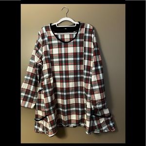 Tulip flannel tunic